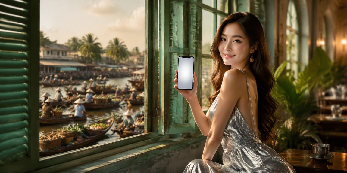 Người dùng tại Cần Thơ đăng nhập casino di động trong quán cà phê