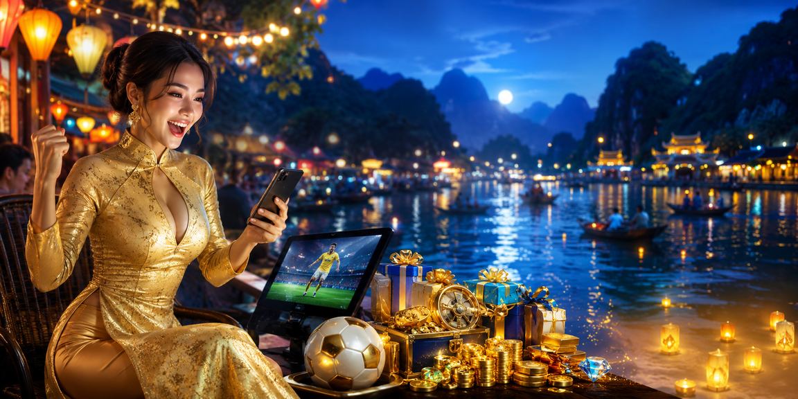 Cảnh Ninh Bình với áo dài gợi ưu đãi đăng ký cho người mới